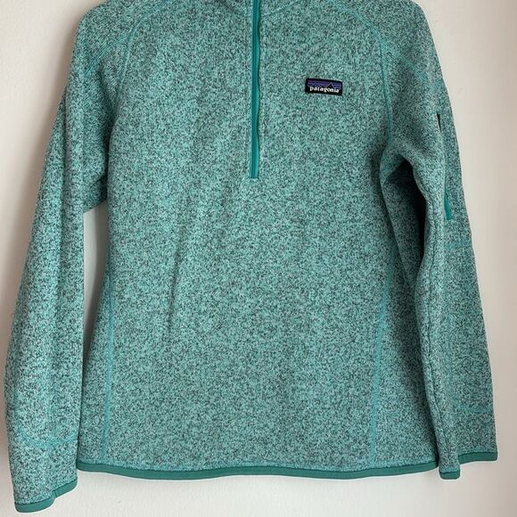 Patagonia Women's Better Sweater 1/4-Zip Fleece jacket medium weight coat EUC! - Picture 3 of 11